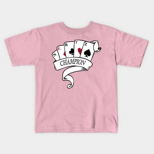 NERTZ Champion Card Game Scroll Shirt Kids T-Shirt